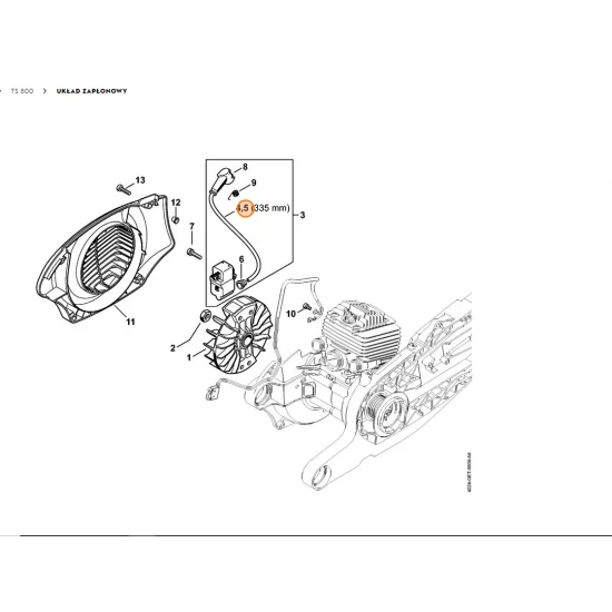 STIHL   Przewód zapłonowy 10 m 0000 930 2251